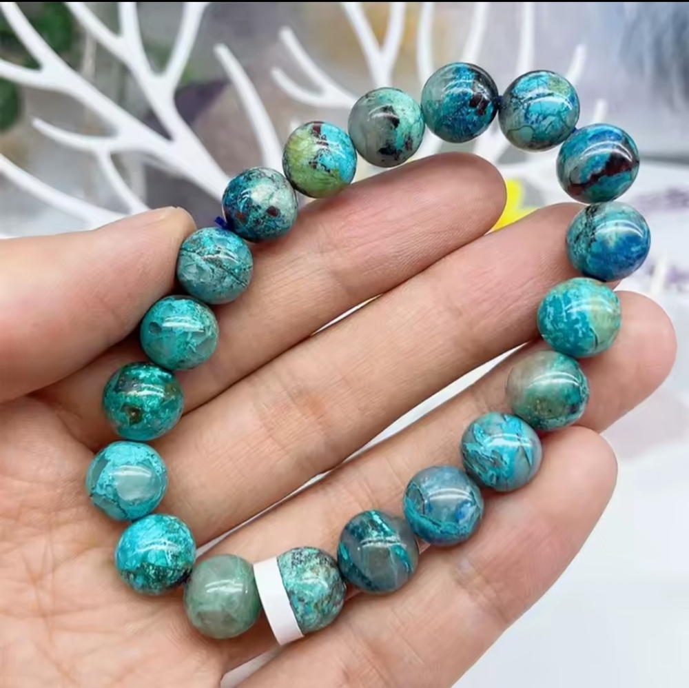 Natural Azurite stone Bracelet String Charms Strand Exquisite